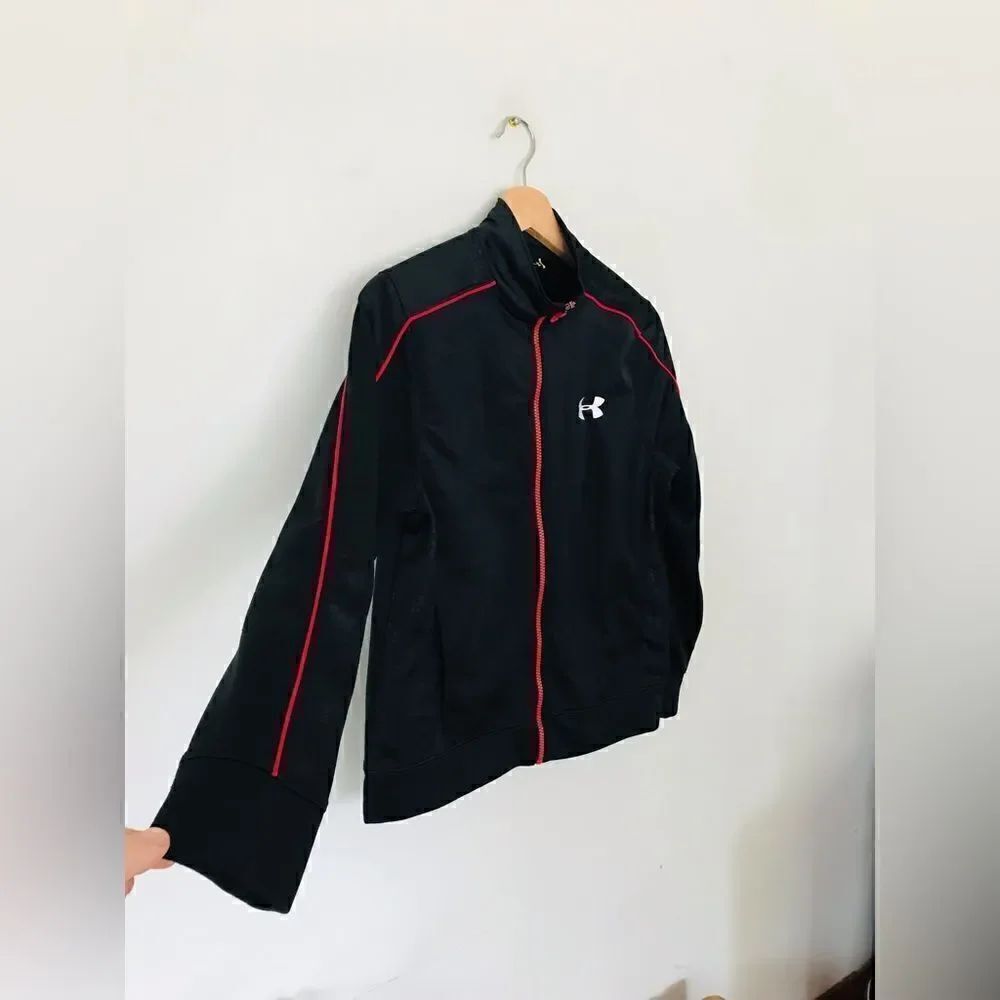 Under armour | boys black zip up track jacket - Picture 5 of 6
